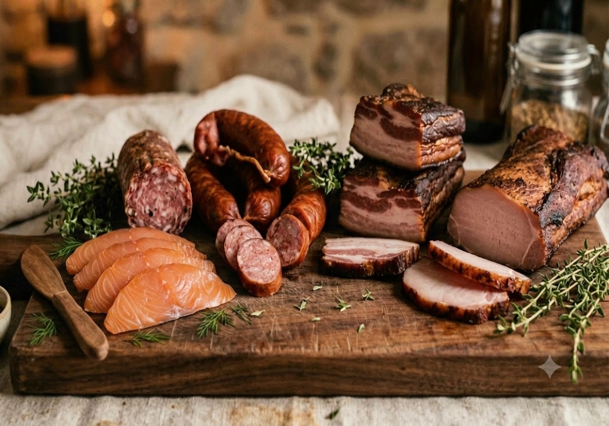 Tábua de frios com charcutaria artesanal Fatto in Casa